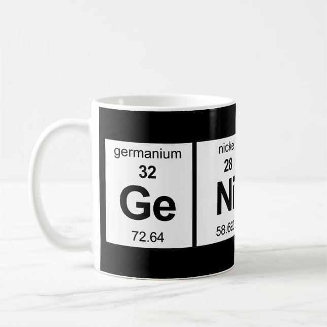 GeNiUS Periodic Table Coffee Mug (Left)