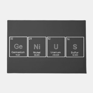 GeNiUS periodic table doormat