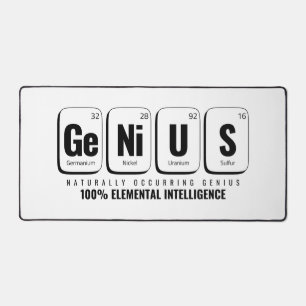 GENiUS Periodic Table - Funny Science Design Desk Mat