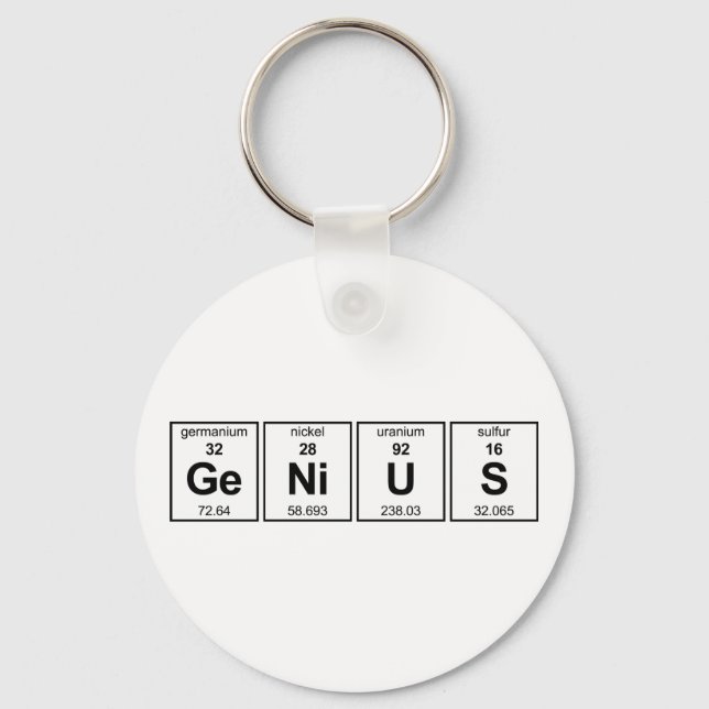 GeNiUS Periodic Table Key Ring (Front)