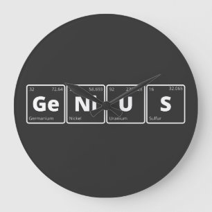 Genius - Periodic Table Large Clock