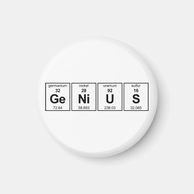 GeNiUS Periodic Table Magnet (Front)