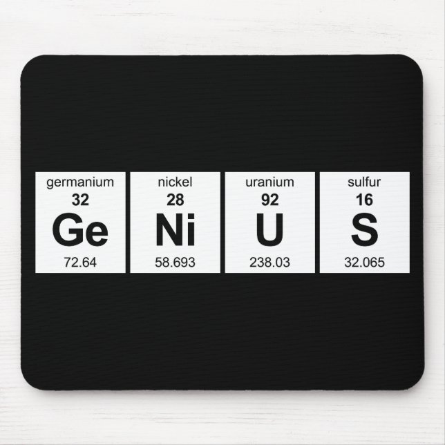 GeNiUS Periodic Table Mouse Mat (Front)