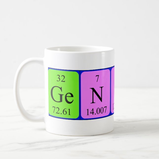 Genius periodic table mug (Left)