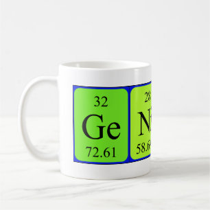 Genius periodic table mug