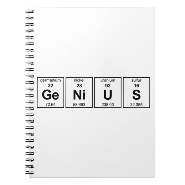 GeNiUS Periodic Table Notebook (Front)