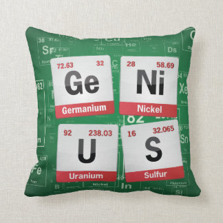 GENIUS | periodic table pillow