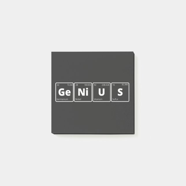 Genius - Periodic Table Post-it Notes (Front)