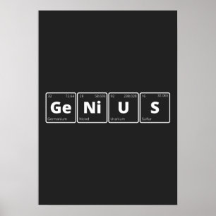 Genius - Periodic Table Poster