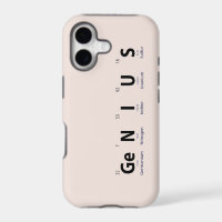 'Genius' Periodic Table - Soft Blush Beige