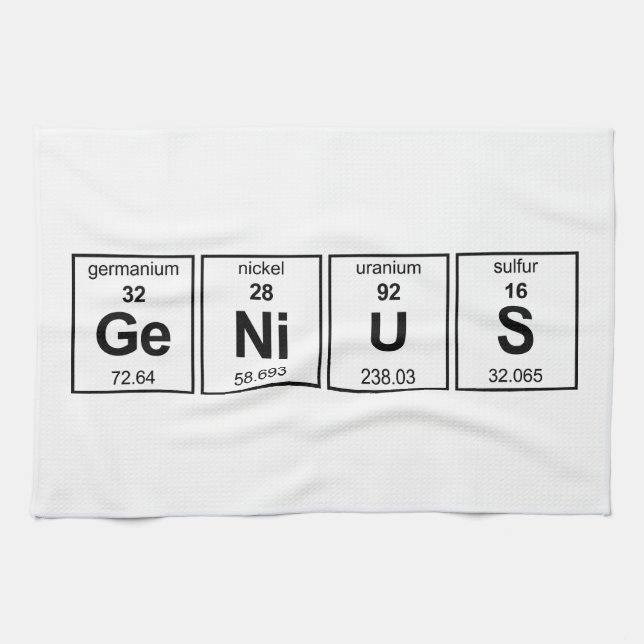 GeNiUS Periodic Table Tea Towel (Horizontal)