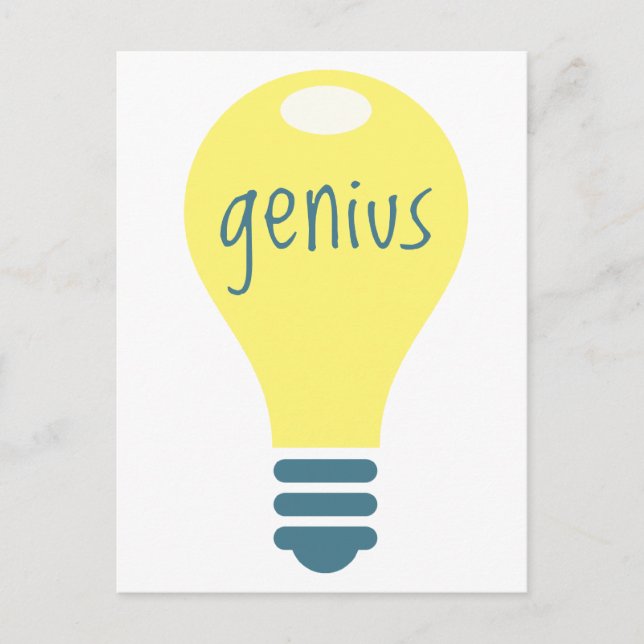 Genius Postcard (Front)