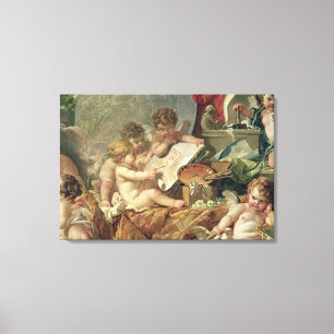 Genius Teaching the Arts, 1761 Canvas Print