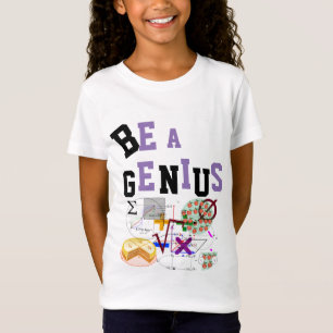 GENIUS Tshirt 4 Girls NAME on Back