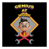 genius work funny geek repair computer animation c