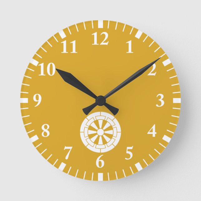 Genji cart round clock (Front)