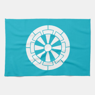 Genji cart tea towel