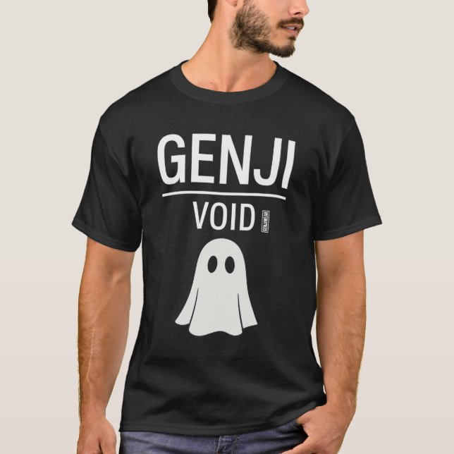 GENJI VOID Ghost Tee – Minimalist Surreal Streetwe (Front)