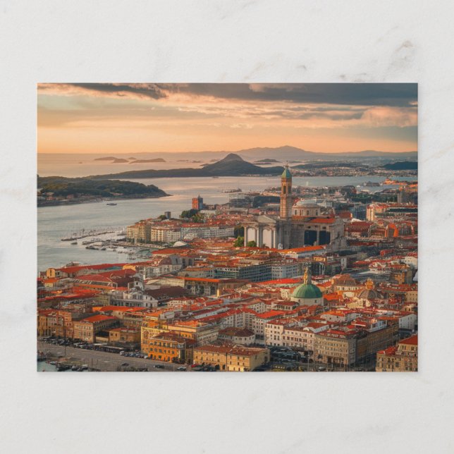 Genoa City Italy Travel  Postcard (Front)