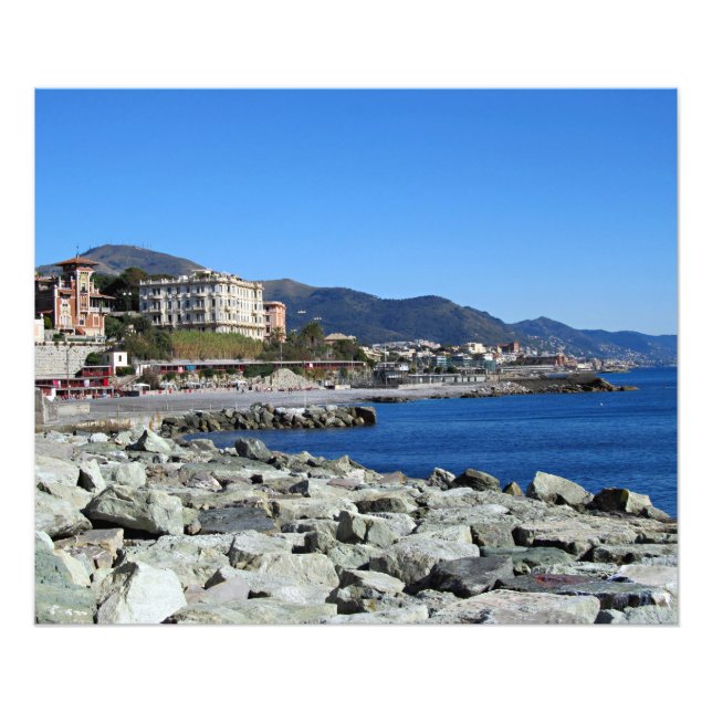Genoa Coastline Photo Print (Front)