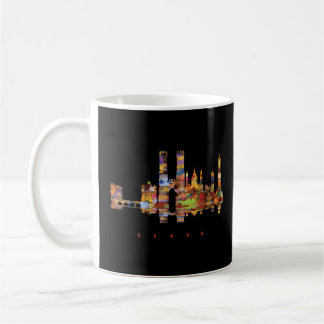 Genoa Colourful Silhouette Coffee Mug