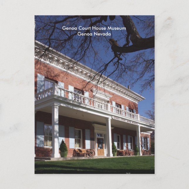 Genoa Court House Museum Postcard (Front)