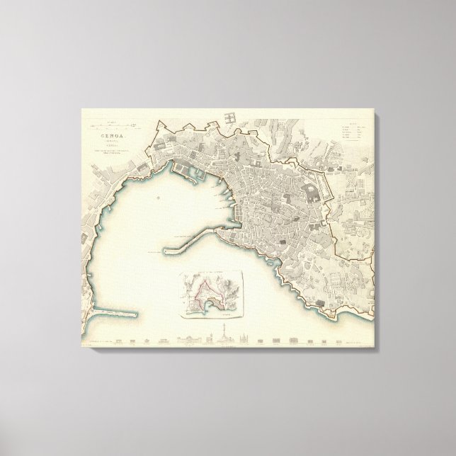 Genoa Genova Genes Canvas Print (Front)