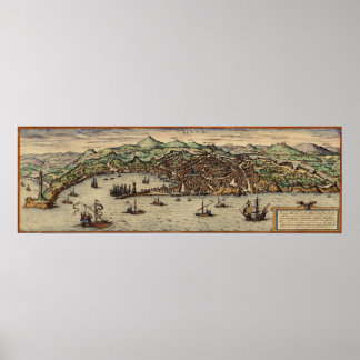 Genoa Italy circa 1560 Poster