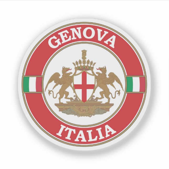 Genoa Italy Circle Emblem (Front)
