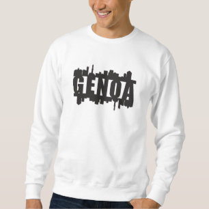 Genoa Italy City Skyline Cityscape Funny Gift Idea Sweatshirt