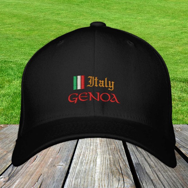 Genoa & Italy fashion / Italian Flag Patriots Embroidered Hat (Creator Uploaded)