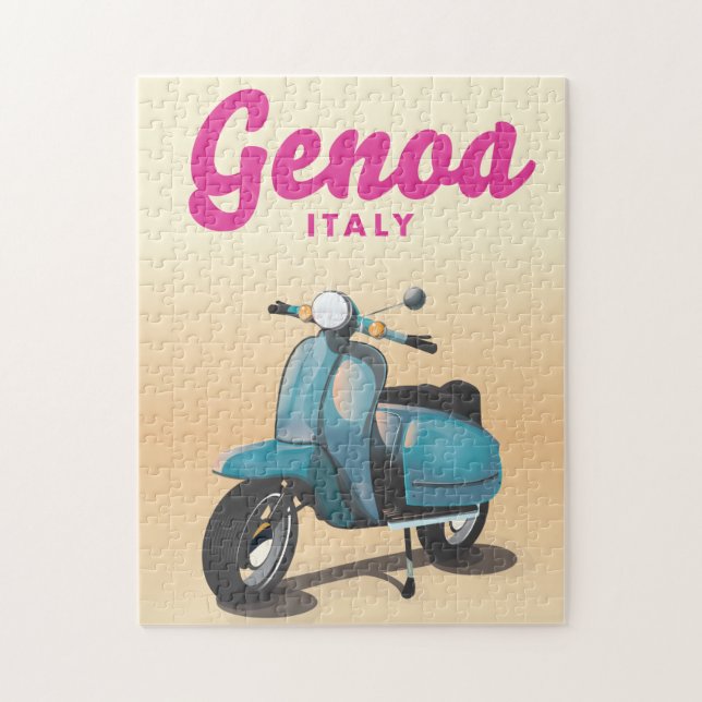 Genoa Italy scooter Jigsaw Puzzle (Vertical)