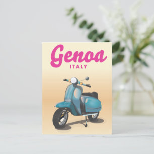 Genoa Italy scooter Postcard