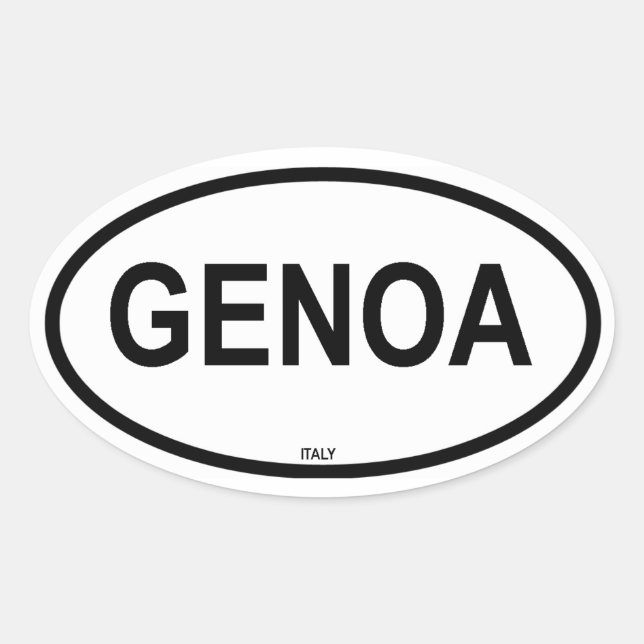 GENOA OVAL STICKER (Front)