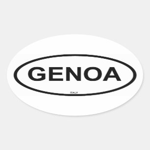 GENOA OVAL STICKER