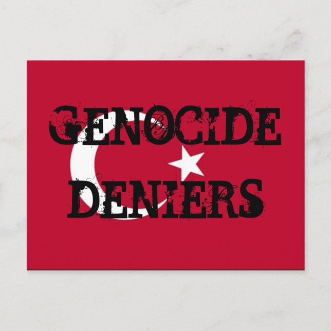 Genocide Deniers Postcard (Front)