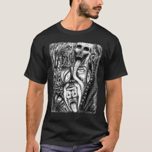 Genocide Horror Halloween Gothic Fine Art T-Shirt