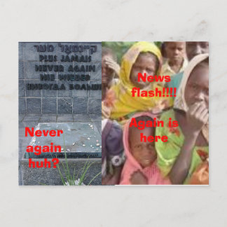 Genocide postcard