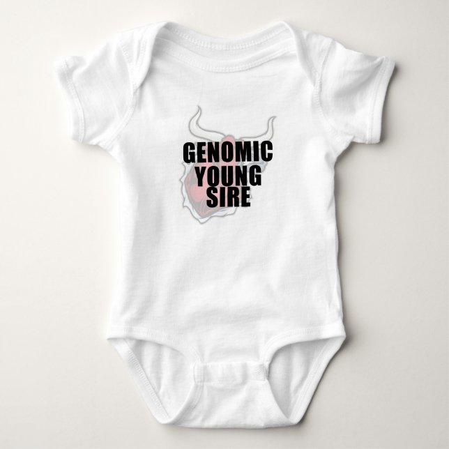 Genomic Young Sire Baby Bodysuit (Front)