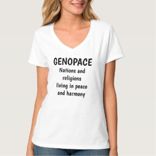 GENOPACE Nations and religions living in peace T-Shirt