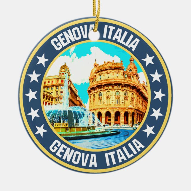Genova                                             ceramic tree decoration (Front)