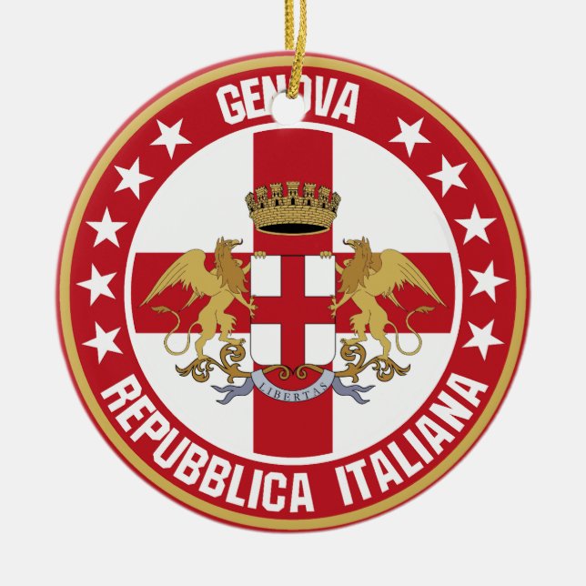 Genova                                             ceramic tree decoration (Front)