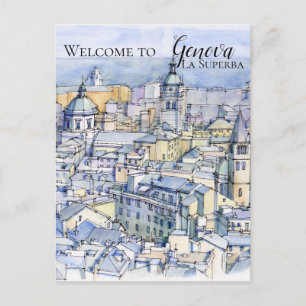 Genova , La Superba Postcard