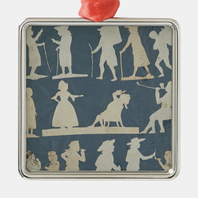 Genre Scene Metal Tree Decoration (Front)