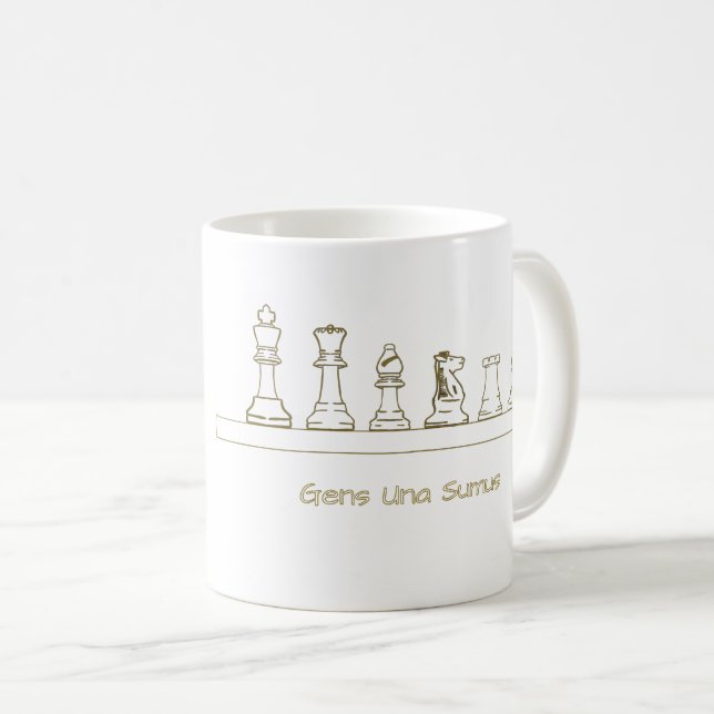 Gens Una Sumus chess  Coffee Mug (Front Right)