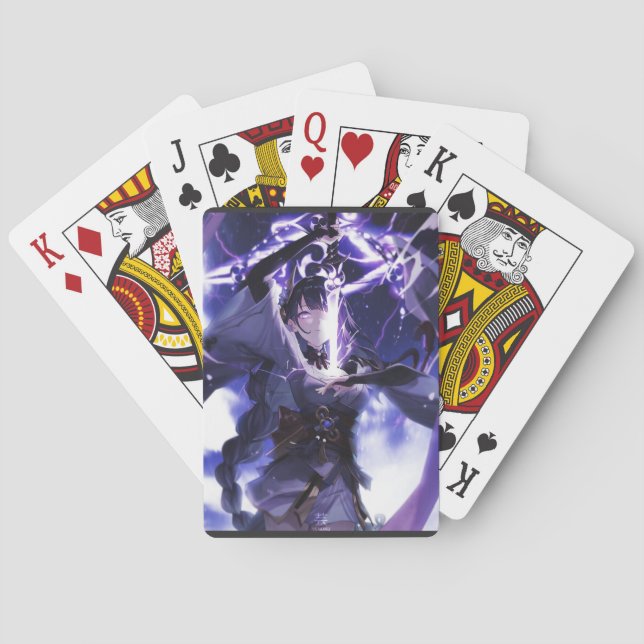 Genshin impact Baal #1 Playing Cards (Back)
