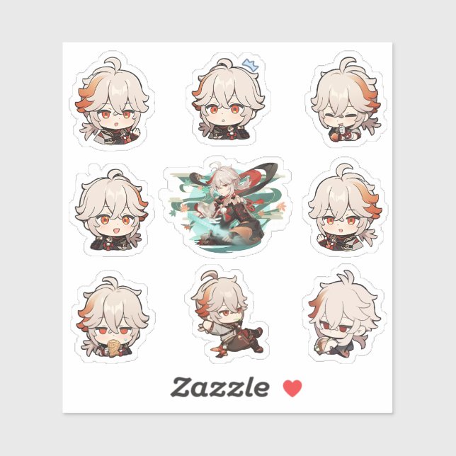 Genshin Impact: Kazuha Kaedehara Stickers (Sheet)