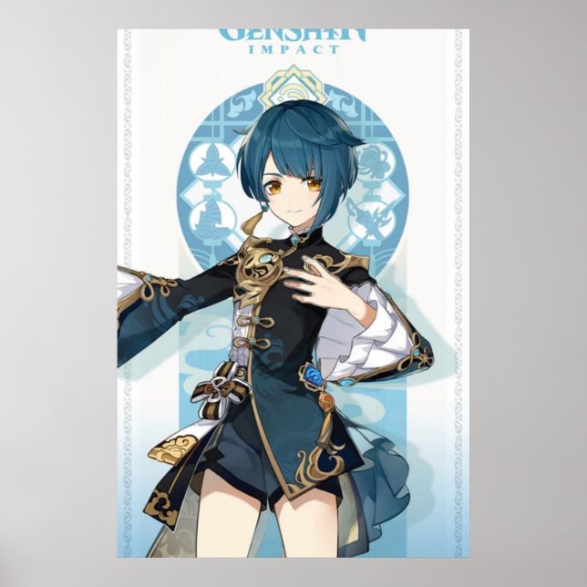 Genshin Impact Xingqiu Poster (Front)