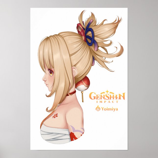 Genshin Impact: Yoimiya (fanart) Poster (Front)