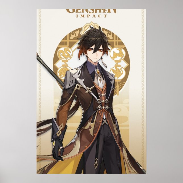 Genshin Impact Zhongli Poster (Front)